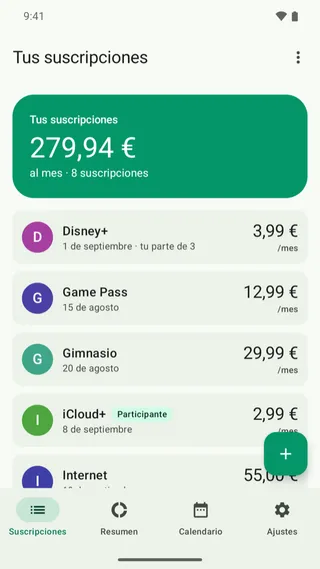 AboMonitor en un teléfono Android